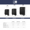 Suitcase set Eva 50/60/70Cm Itaca Versailles