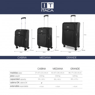 Luggage set 50/70Cm Itaca Versailles