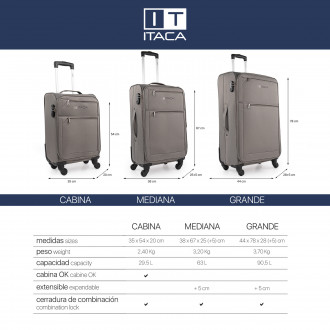 Luggage set 50/60Cm Itaca Tamesis