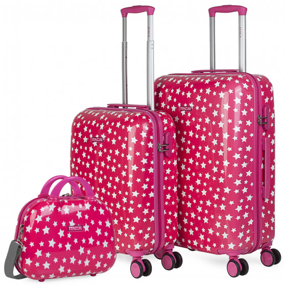 Suitcase set 50/60Cm and toiletry bag Itaca Stars