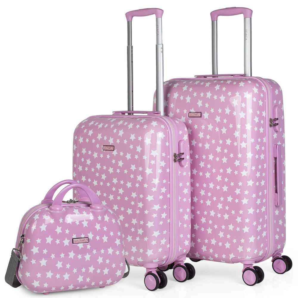 Suitcase set 50/60Cm and toiletry bag Itaca Stars