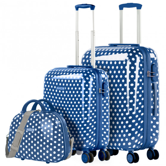 Suitcase set 50/60Cm and toiletry bag Itaca Stars