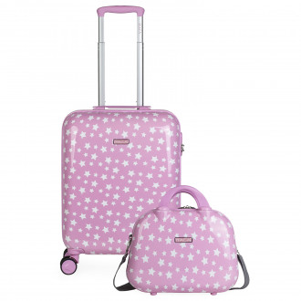 Suitcase cabin and toiletry bag Itaca Stars