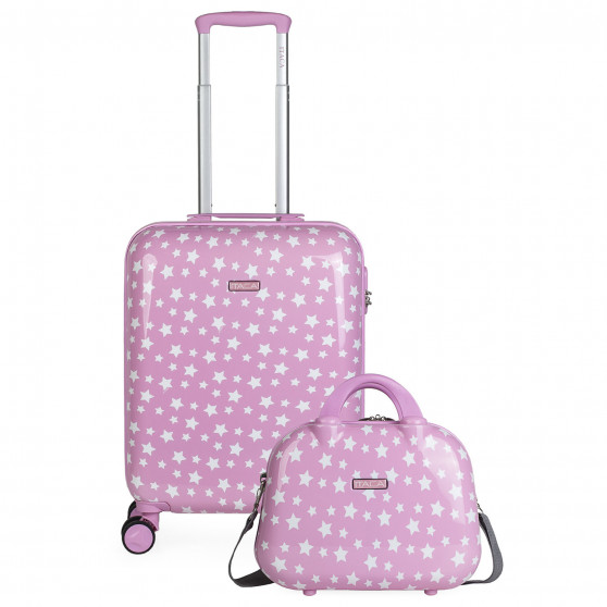 Suitcase cabin and toiletry bag Itaca Stars