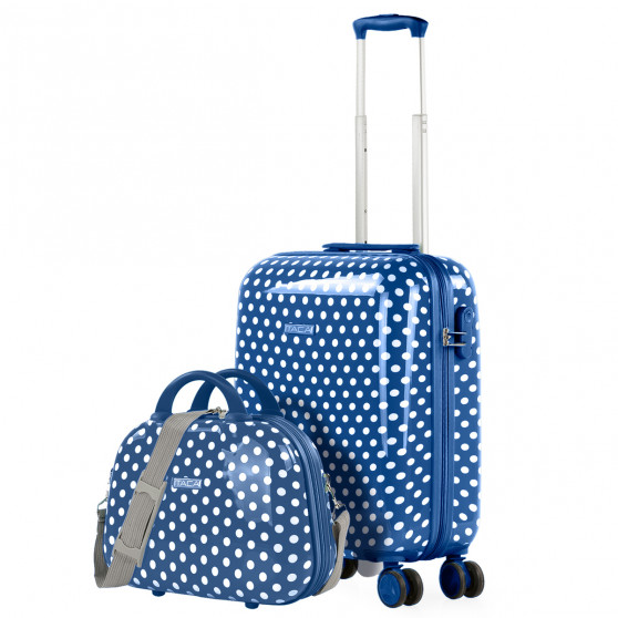 Suitcase cabin and toiletry bag Itaca Stars