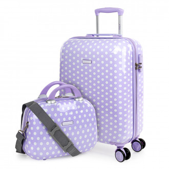 Suitcase cabin and toiletry bag Itaca Stars