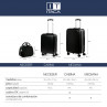 Cabin cases Stickers rigid/soft with capacity of 38 L