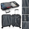 Rigid/soft Stickers cabin cases with a capacity of 40 L