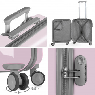 Rigid/soft Stickers cabin cases with a capacity of 40 L