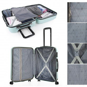 Medium Tiber rigid suitcases with L-capacity