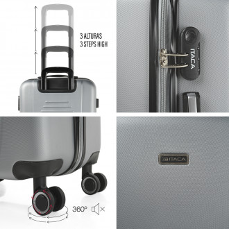 Medium Tiber rigid suitcases with L-capacity