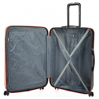 Medium Tiber rigid suitcases with L-capacity