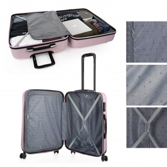 Medium Tiber rigid suitcases with L-capacity