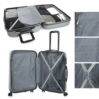 Medium Tiber rigid suitcases with L-capacity