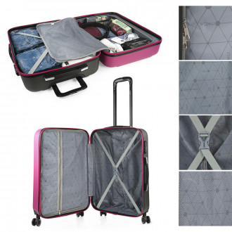 Medium Tiber rigid suitcases with L-capacity