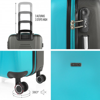 Medium Tiber rigid suitcases with L-capacity