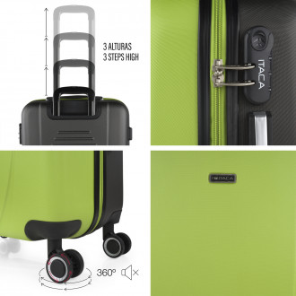 Medium Tiber rigid suitcases with L-capacity