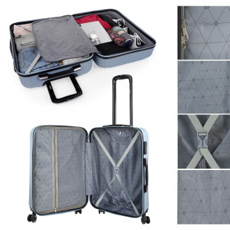 Medium Tiber rigid suitcases with L-capacity