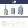 Medium Tiber rigid suitcases with L-capacity