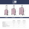 Medium Tiber rigid suitcases with L-capacity