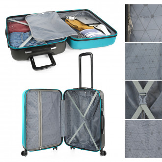 Medium Tiber rigid suitcases with L-capacity