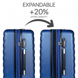 Simoa rigid medium suitcases with L capacity