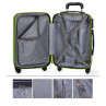 Simoa rigid medium suitcases with L capacity