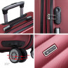 Simoa rigida medium suitcases with a capacity of 66 L