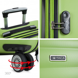 Simoa rigid medium suitcases with L capacity