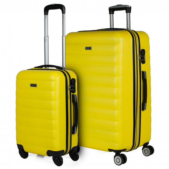 Set of 2/3 suitcases (Cabin, Medium and Large) Simoa rigida with capacity of 99 L