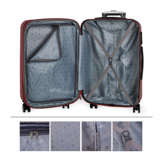 Simoa rigid medium suitcases with L capacity