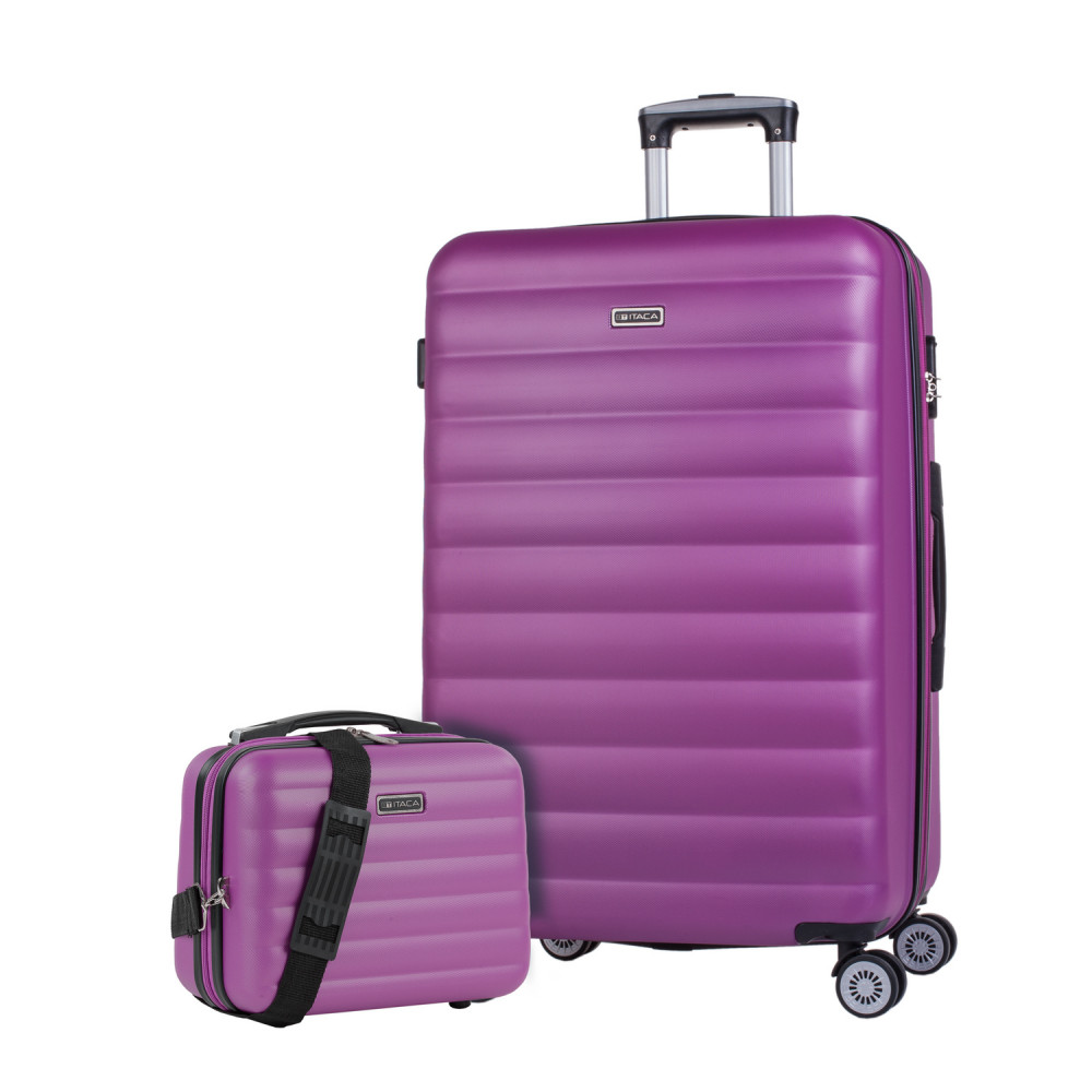 [Set of 3 suitcases (Cabin, Medium and Large)] Simoa rigida with L-capacity