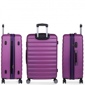 [Set of 3 suitcases (Cabin, Medium and Large)] Simoa rigida with L-capacity