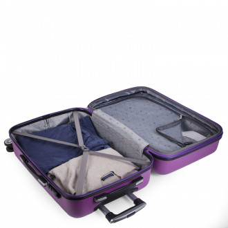 [Set of 3 suitcases (Cabin, Medium and Large)] Simoa rigida with L-capacity