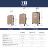 Medium luggage Moscow rigid/soft with capacity of 58 L