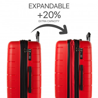 Medium luggage Moscow rigid/soft with capacity of 87 L