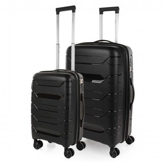 Set of 2/3 suitcases (Cabin, Medium and Large) Moscow rigid/soft with capacity of 87 L