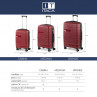 Medium luggage Sarajevo rigid/soft with capacity of 120 L