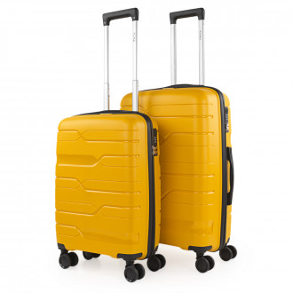 Medium suitcase Sarajevo rigid/soft with capacity of L