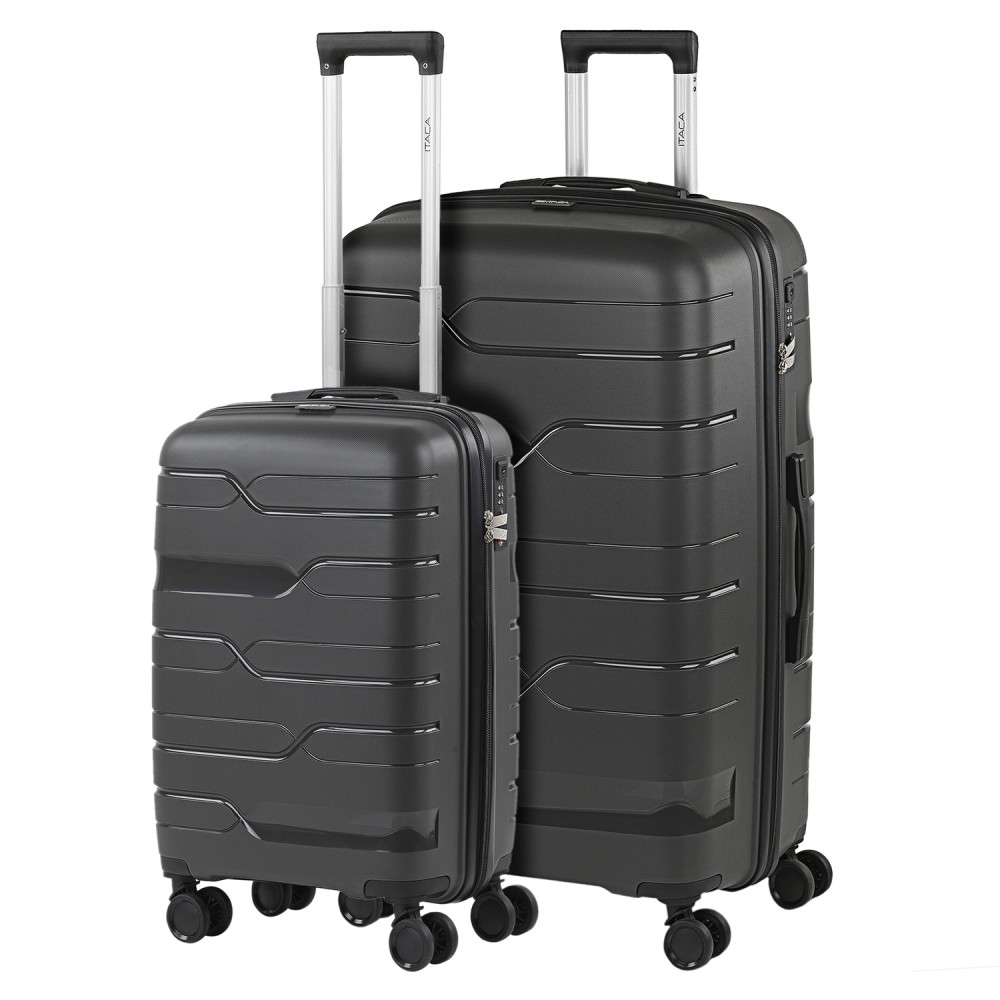 Set of 2/3 suitcases (Cabin, Medium and Large) Sarajevo rigid/soft with capacity of L