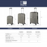 Medium luggage Bristol rigid / soft with capacity of 94 L