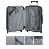 Havel rigid medium suitcases with a capacity of 91 L