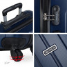 Havel rigid medium suitcases with a capacity of 91 L