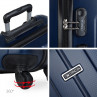 Havel rigid medium suitcases with a capacity of 58 L