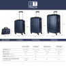 Havel rigid medium suitcases with a capacity of 58 L