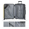 Set of 2/3 suitcases (Cabin, Medium and Large) Havel rigida with capacity of 91 L