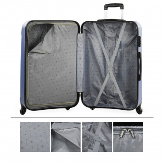 Set of 2/3 suitcases (Cabin, Medium and Large) Havel rigida with capacity of L