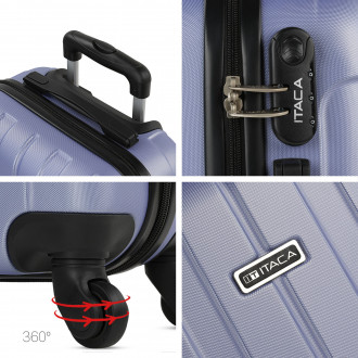 Suitcase cabin + toiletry bag Itaca Havel