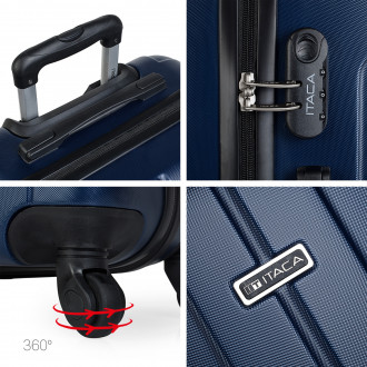 [Set of 3 suitcases (Cabin, Medium and Large)] Rigid Havel with L-capacity