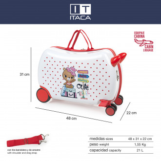 Couloir de valise pour enfants Itaca Happy Fun Days